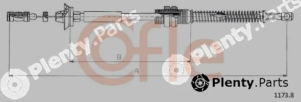 Cofle 92.1173.8 — Accelerator Cable