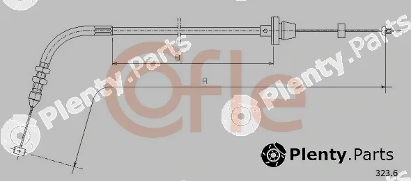 Cofle 92.323.6 — Accelerator Cable