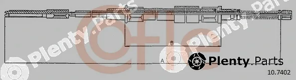 Cofle 10.7402 — Cable Pull, parking brake