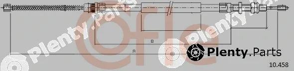 Cofle 10.458 — Cable Pull, parking brake