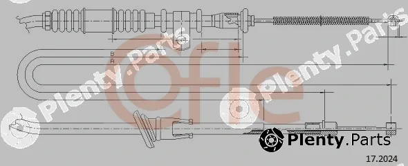 Cofle 92.17.2024 — Cable Pull, parking brake