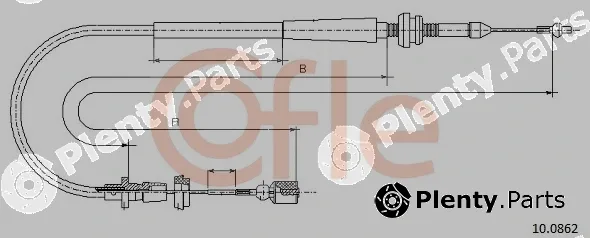 Cofle 10.0862 — Accelerator Cable