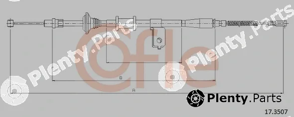 Cofle 17.3507 — Cable Pull, parking brake