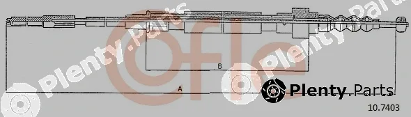 Cofle 10.7403 — Cable Pull, parking brake