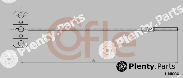 Cofle 1.NI004 — Cable Pull, parking brake