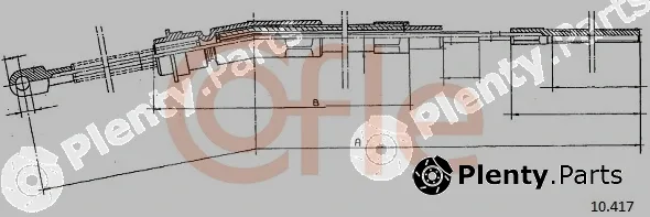 Cofle 10.417 — Cable Pull, parking brake