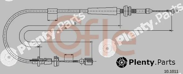 Cofle 10.1011 — Accelerator Cable