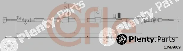 Cofle 1.MA009 — Cable Pull, parking brake