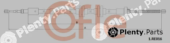 Cofle 92.1.RE016 — Cable Pull, parking brake