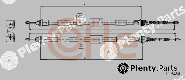 Cofle 11.5456 — Cable Pull, parking brake