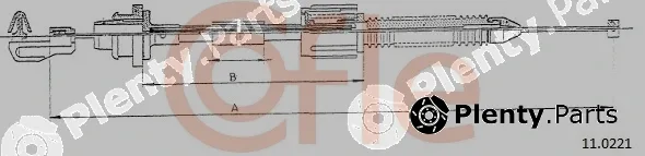 Cofle 92.11.0221 — Accelerator Cable