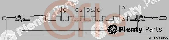 Cofle 20.160B055 — Cable Pull, parking brake
