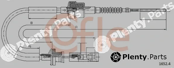 Cofle 1652.4 — Cable Pull, clutch control