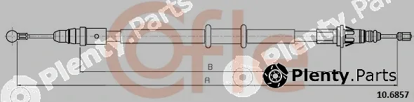 Cofle 10.6857 — Cable Pull, parking brake