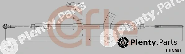 Cofle 1.HN001 — Cable Pull, parking brake