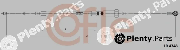 Cofle 10.4748 — Cable Pull, parking brake