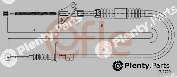 Cofle 17.2720 — Cable Pull, parking brake