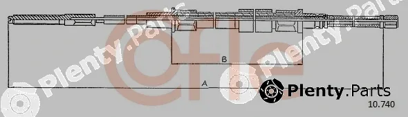 Cofle 10.740 — Cable Pull, parking brake