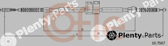 Cofle 10.7587 — Cable Pull, parking brake