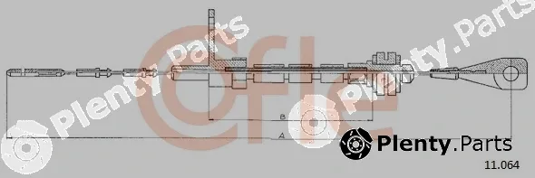Cofle 92.11.064 — Accelerator Cable