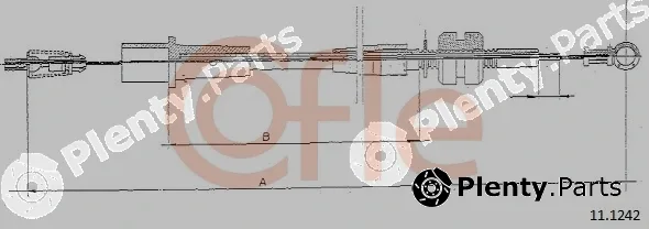 Cofle 92.11.1242 — Accelerator Cable