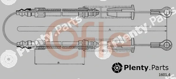 Cofle 1601.4 — Cable Pull, parking brake
