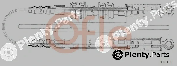Cofle 92.1261.1 — Cable Pull, parking brake