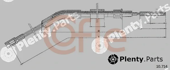 Cofle 10.714 — Cable Pull, parking brake