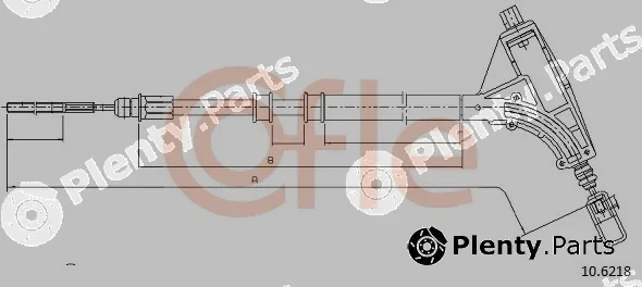 Cofle 10.6218 — Cable Pull, parking brake