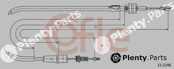 Cofle 11.1246 — Accelerator Cable