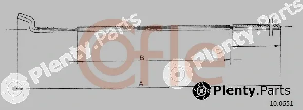 Cofle 10.0651 — Accelerator Cable