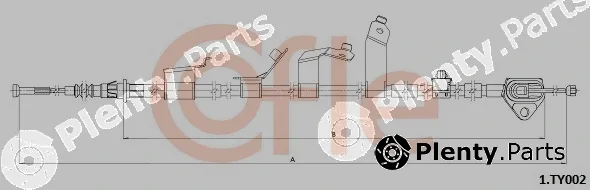 Cofle 1.TY002 — Cable Pull, parking brake