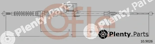 Cofle 10.9026 — Cable Pull, parking brake
