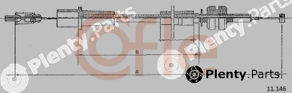 Cofle 92.11.146 — Accelerator Cable