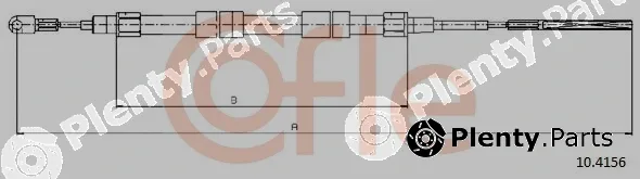 Cofle 10.4156 — Cable Pull, parking brake