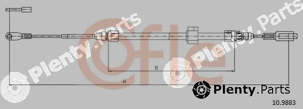 Cofle 92.10.9883 — Cable Pull, parking brake