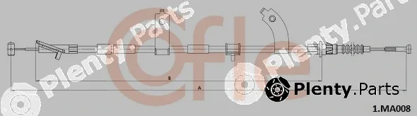 Cofle 1.MA008 — Cable Pull, parking brake