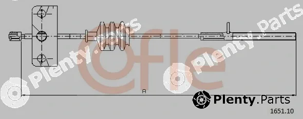 Cofle 1651.10 — Cable Pull, parking brake