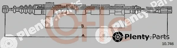 Cofle 10.746 — Cable Pull, parking brake
