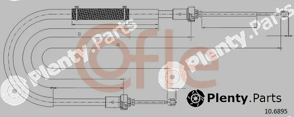 Cofle 10.6895 — Cable Pull, parking brake