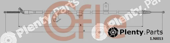 Cofle 92.1.NI013 — Cable Pull, parking brake