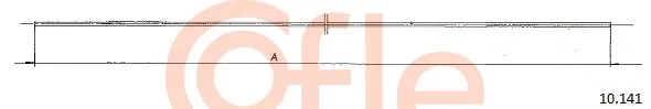 Cofle 10.141 — Accelerator Cable
