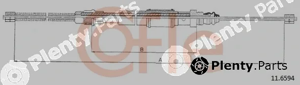 Cofle 11.6594 — Cable Pull, parking brake