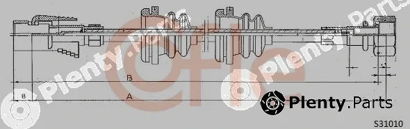 Cofle 92.S31010 — Speedometer Cable