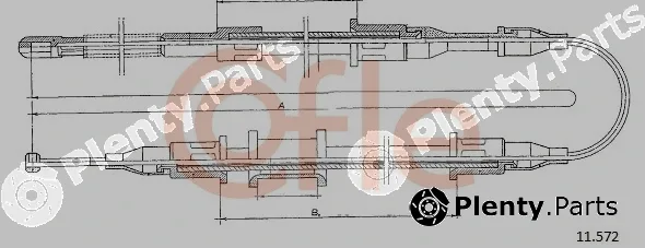 Cofle 11.572 — Cable Pull, parking brake