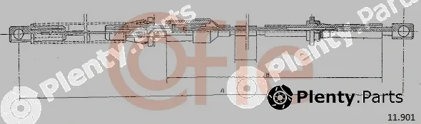 Cofle 92.11.901 — Accelerator Cable