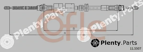 Cofle 11.5507 — Cable Pull, parking brake