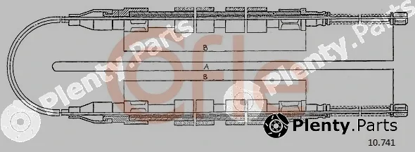 Cofle 10.741 — Cable Pull, parking brake
