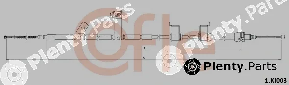 Cofle 1.KI003 — Cable Pull, parking brake
