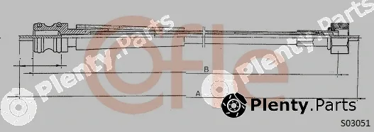 Cofle 92.S03051 — Speedometer Cable